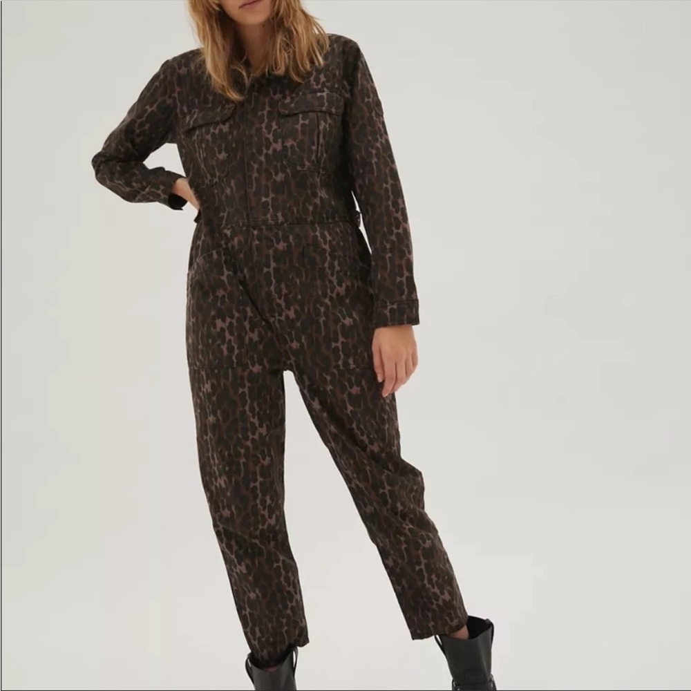 ONETEASPOON - BRONZE LEOPARD SAFARI CAMP OVERALLS